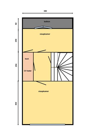 Floorplan - Crispijnstraat 75, 2513 SH Den Haag